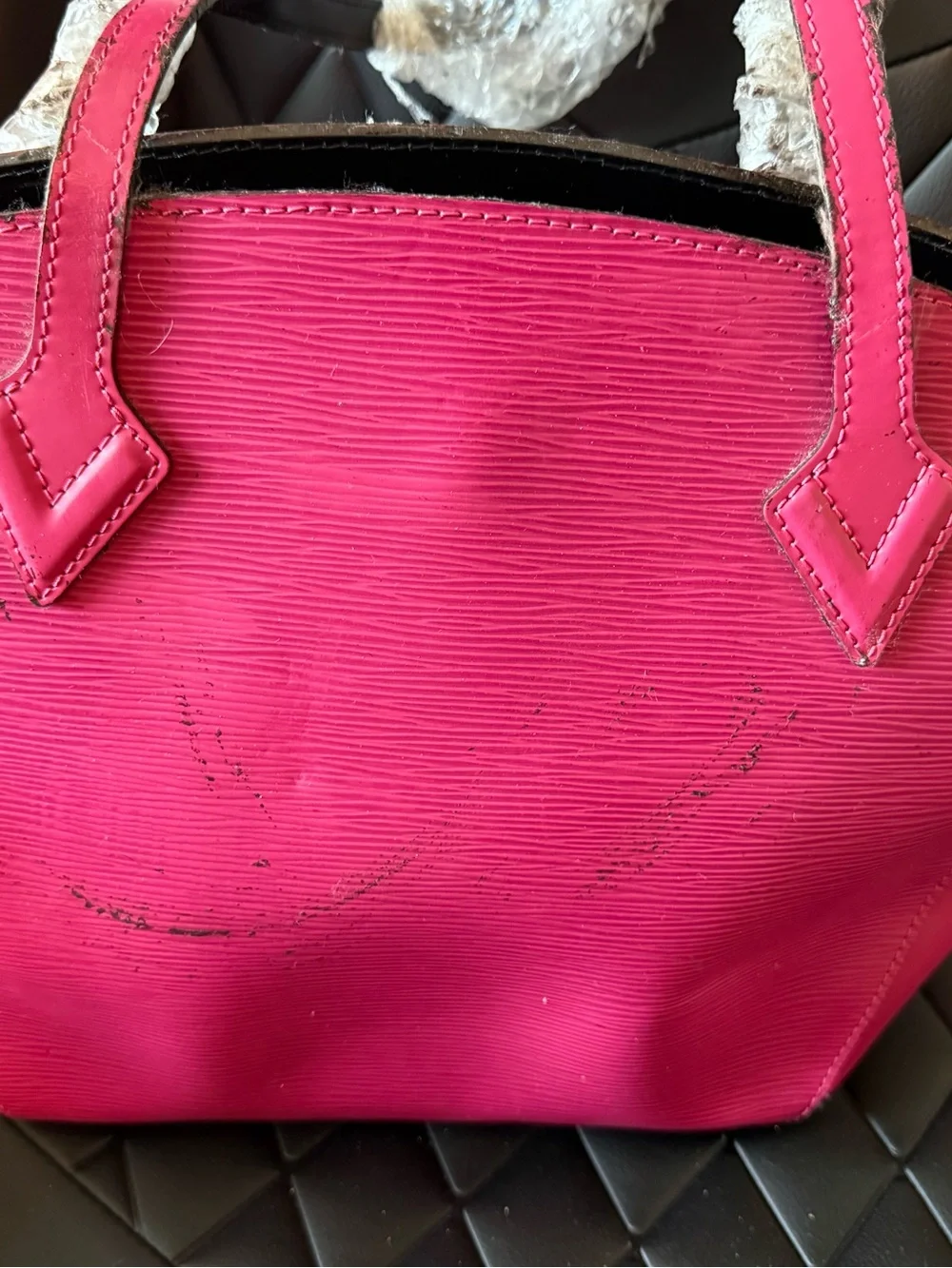 Louis Vuitton Hot Pink Epi Dome Tote